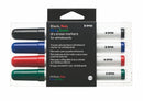 Bi-Office Dryerase Whiteboard Marker Bullet Tip Assorted Colours (Pack 4) - PE1306 - UK BUSINESS SUPPLIES