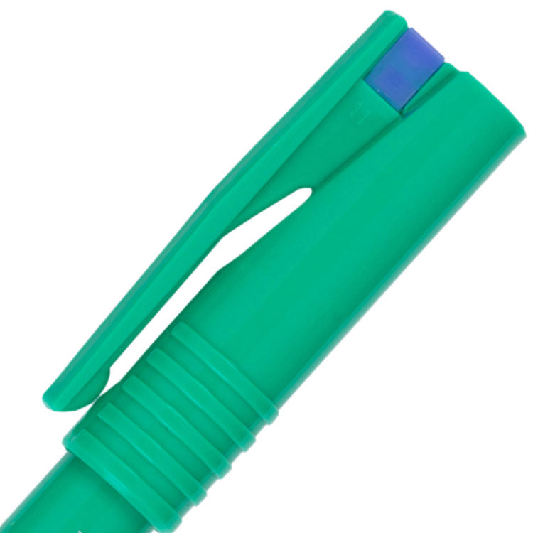 Pentel R50 Rollerball Pen 0.8mm Tip 0.4mm Line Blue (Pack 12) - R50-C - UK BUSINESS SUPPLIES