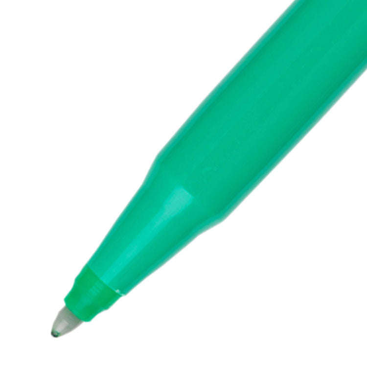 Pentel R50 Rollerball Pen 0.8mm Tip 0.4mm Line Green (Pack 12) - R50-D - UK BUSINESS SUPPLIES