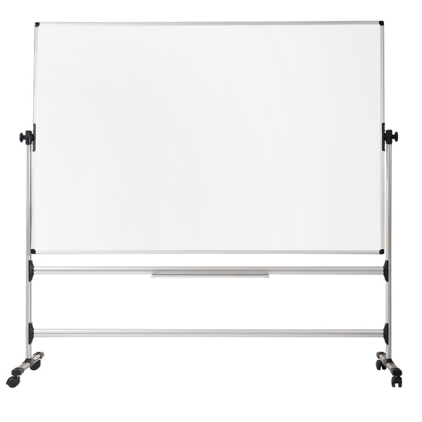 Bi-Office Earth-It Revolver Double Sided Magnetic Enamel Whiteboard Aluminium Frame 1200x900mm - RQR0224 - UK BUSINESS SUPPLIES