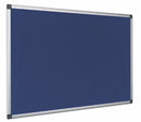 Bi-Office Maya Fire Retardant Blue Felt Noticeboard Aluminium Frame 900x600mm - SA0301170 - UK BUSINESS SUPPLIES