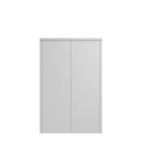 Phoenix SCL Series 2 Door 3 Shelf Steel Storage Cupboard in Grey with Key Lock SCL1491GGK - UK BUSINESS SUPPLIES