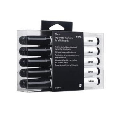 Bi-Office Black Dryerase Markers Pack 10's - UK BUSINESS SUPPLIES