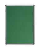 Bi-Office Enclore Green Felt Lockable Noticeboard Display Case 9 x A4 720x981mm - VT630102150 - UK BUSINESS SUPPLIES