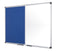 Bi-Office Maya Combination Board Blue Felt/Magnetic Whiteboard Aluminium Frame 900x600mm - XA0322170 - UK BUSINESS SUPPLIES