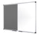 Bi-Office Maya Combination Board Grey Felt/Magnetic Whiteboard Aluminium Frame 900x600mm - XA0328170 - UK BUSINESS SUPPLIES