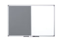 Bi-Office Maya Combination Board Grey Felt/Non Magnetic Whiteboard Aluminium Frame 1200x900mm - XA0520170 - UK BUSINESS SUPPLIES